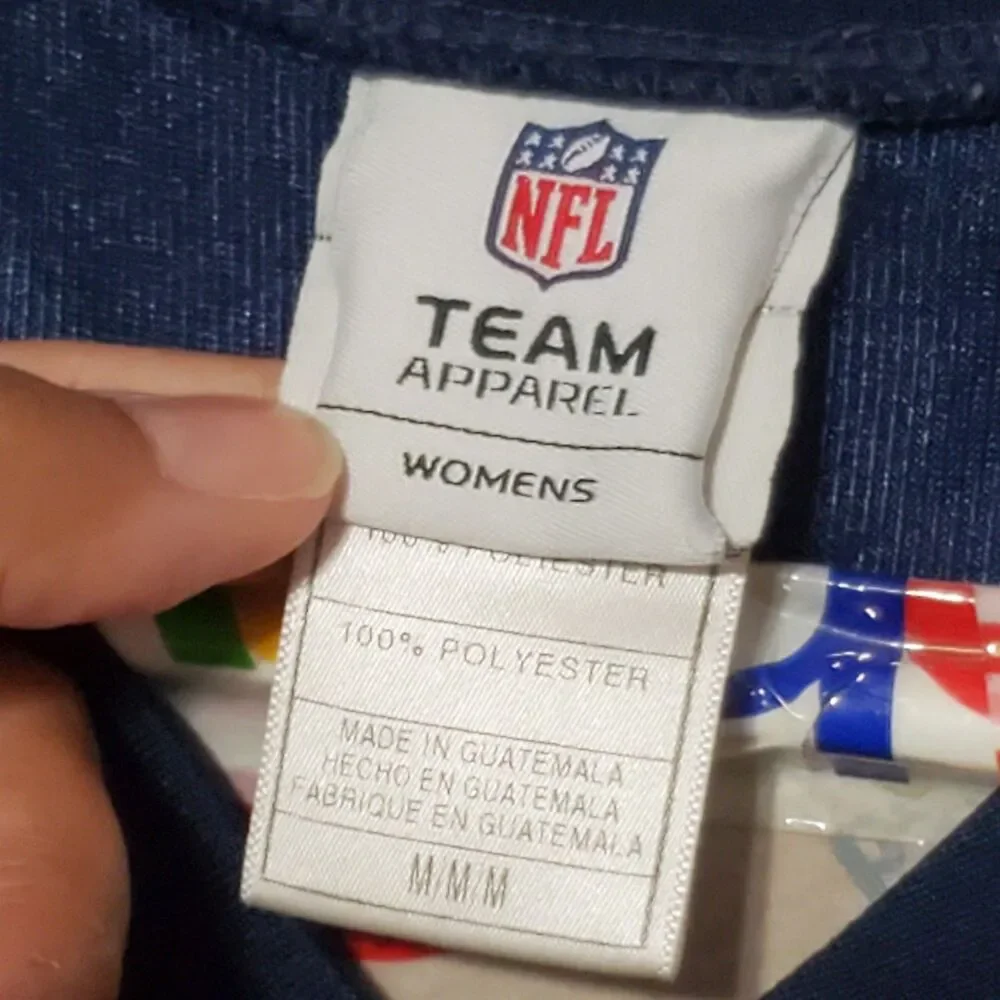NFL Denver Broncos #00 Blue Jersey Womens Medium Team Apparel Football Y2K Shirt